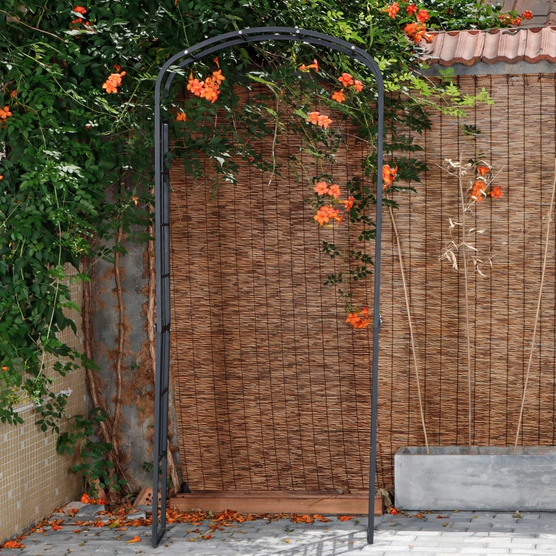 珩旺铝合金拱门蔷薇月季凌霄花种植栅栏爬藤架可定制户外永不生锈