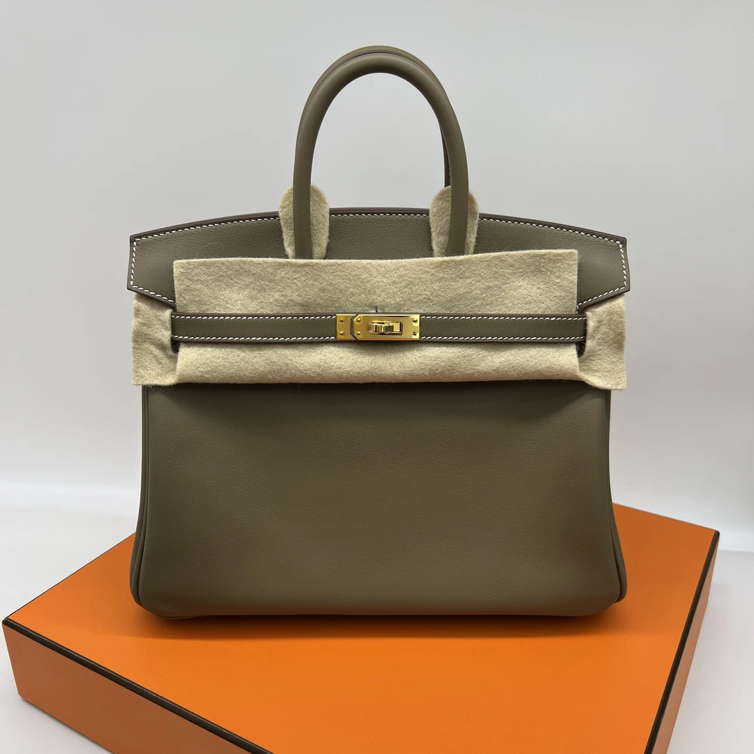 全新未使用 Hermes/爱马仕 Birkin25 大象灰 swift W刻