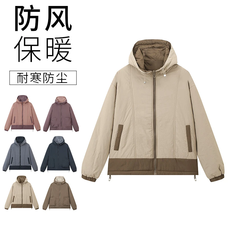 线下吊卡1110！秋冬装轻便保暖两面穿户外冲锋衣式外套6802