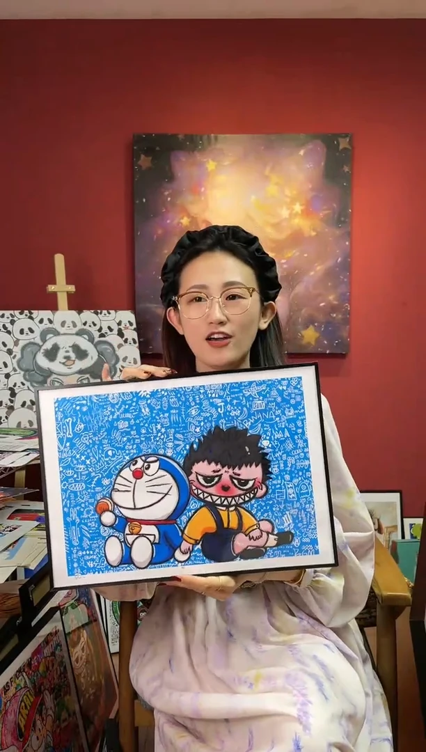 【闪购商品】绘画带框-多啦