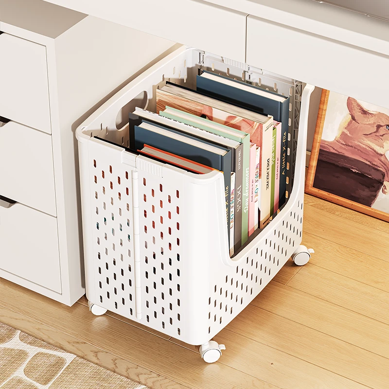 星优桌下书本书包置物架儿童玩具收纳筐家用衣服杂物储物箱可折叠