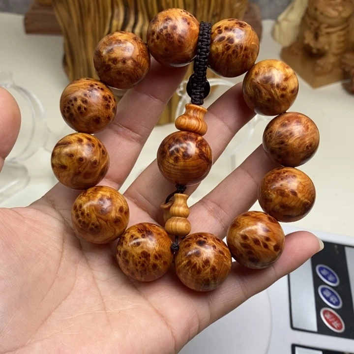 柏木崖柏瘤疤手串70