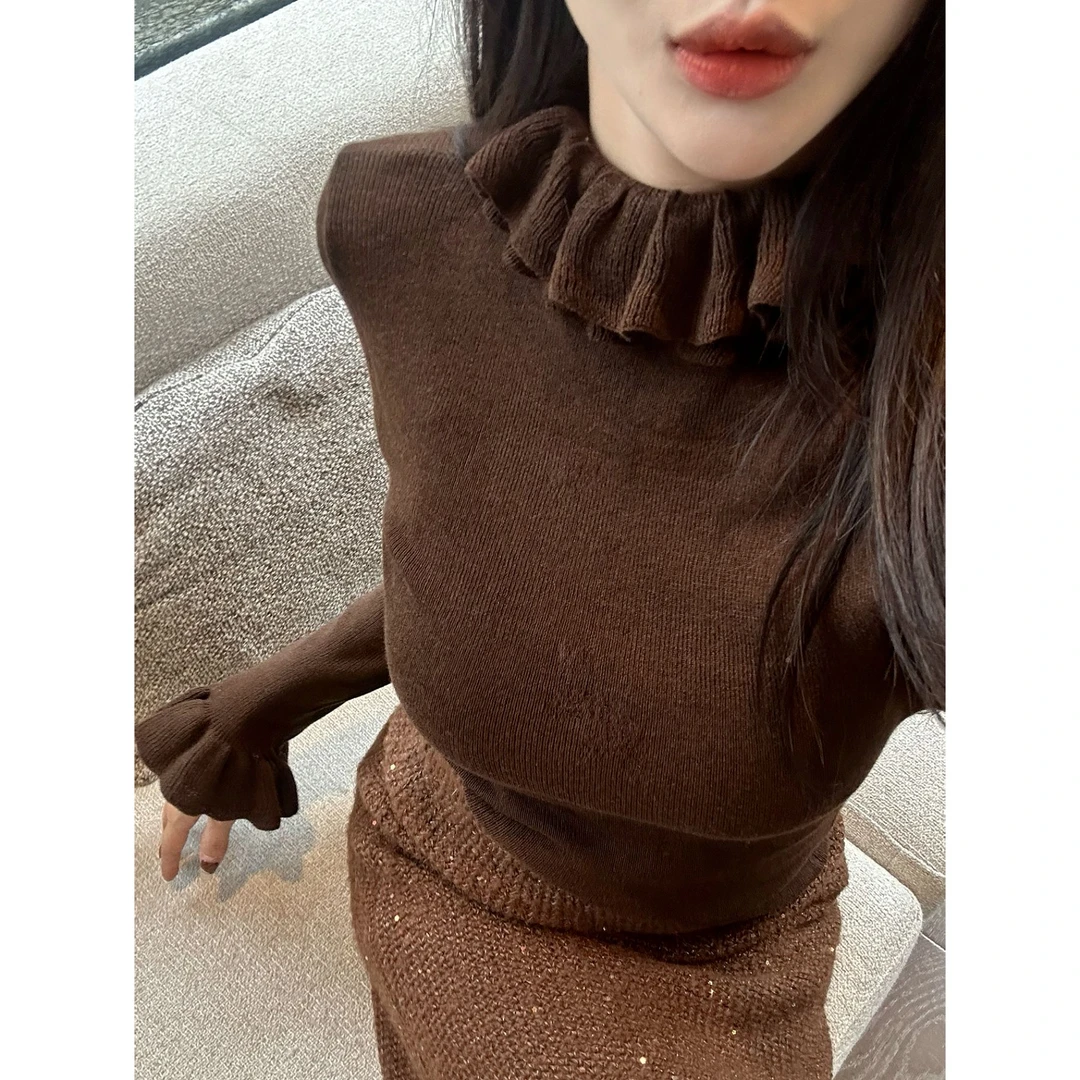 利达 NEW DADADA【花间雾影】时髦百搭喇叭袖设计上衣TDK2463