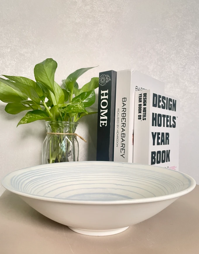 【上新活动】蓝色氤氲9.8英寸创意陶瓷大汤碗家用高级风格