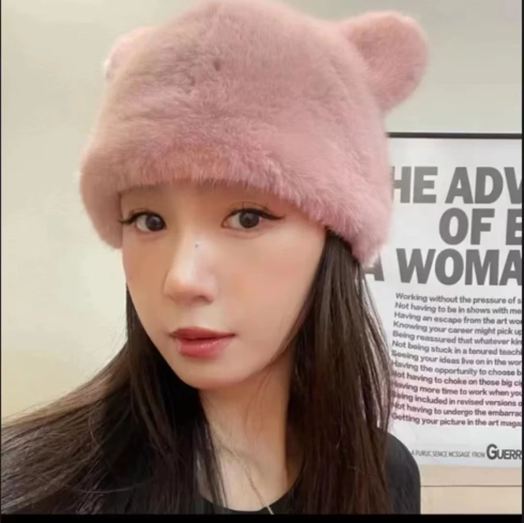 水貂绒帽子