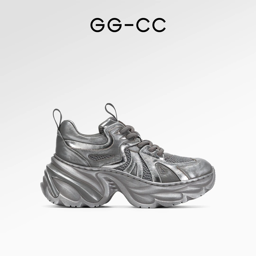 GG-CC【星球作战】2024秋季新款潮流擦色厚底增高休闲女鞋7313
