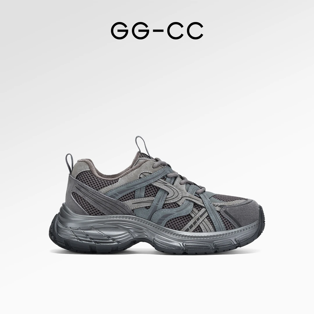 GG-CC【福利专享】GG-CC新款潮流厚底加绒老爹鞋女8641