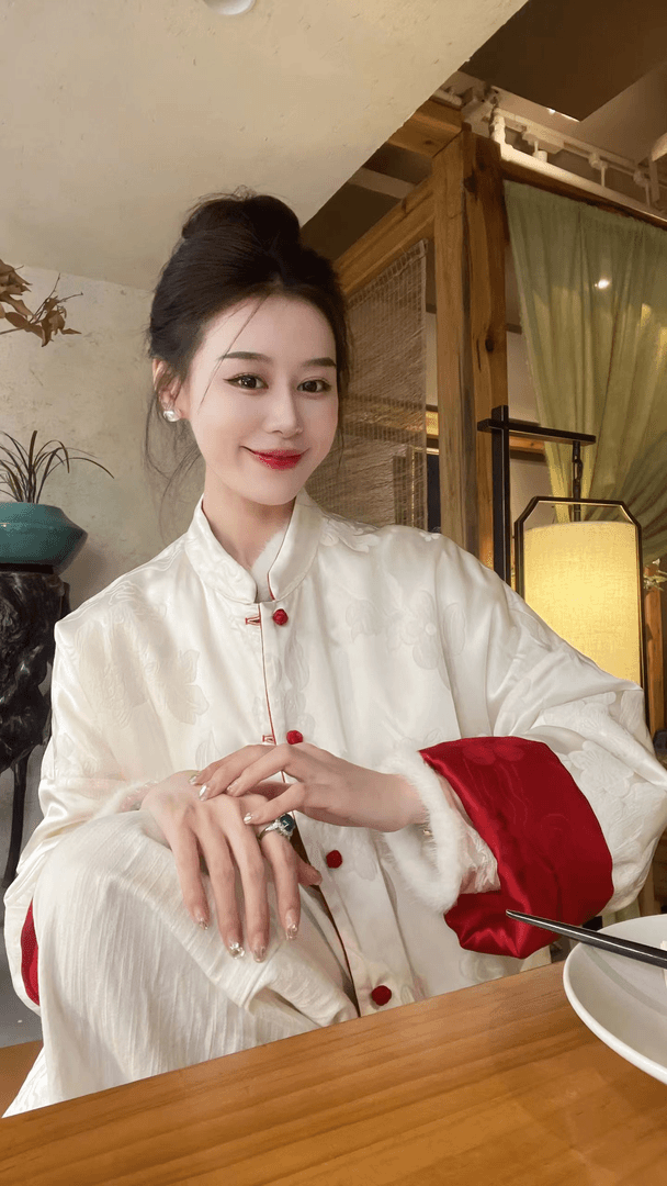 2024新年高级感国风新中式宽松保暖棉服外套女内搭时尚套装 LZ552