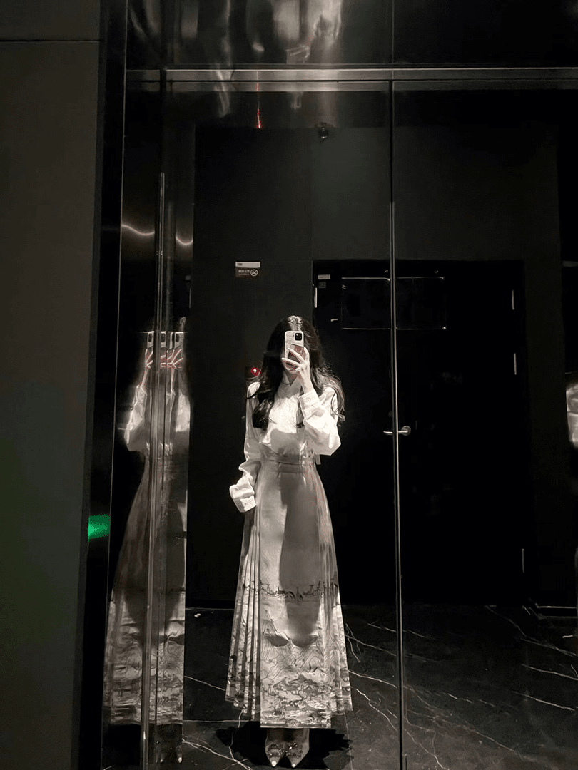 新中式国风裙套装女设计感上衣提花马面裙高级感气质两件套 LZ825