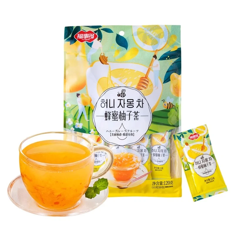 福事多蜂蜜柚子茶120g×1袋冲饮泡水饮品水果酱茶花果茶饮料包邮