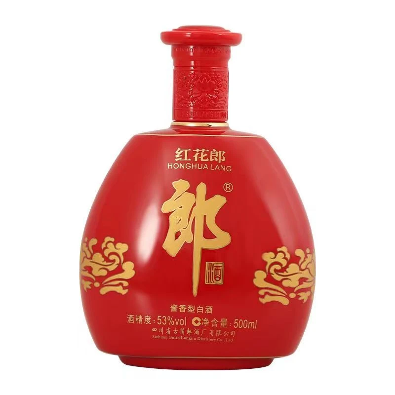 郎酒白酒53度红花郎红钻 酱香型白酒500ml×1瓶