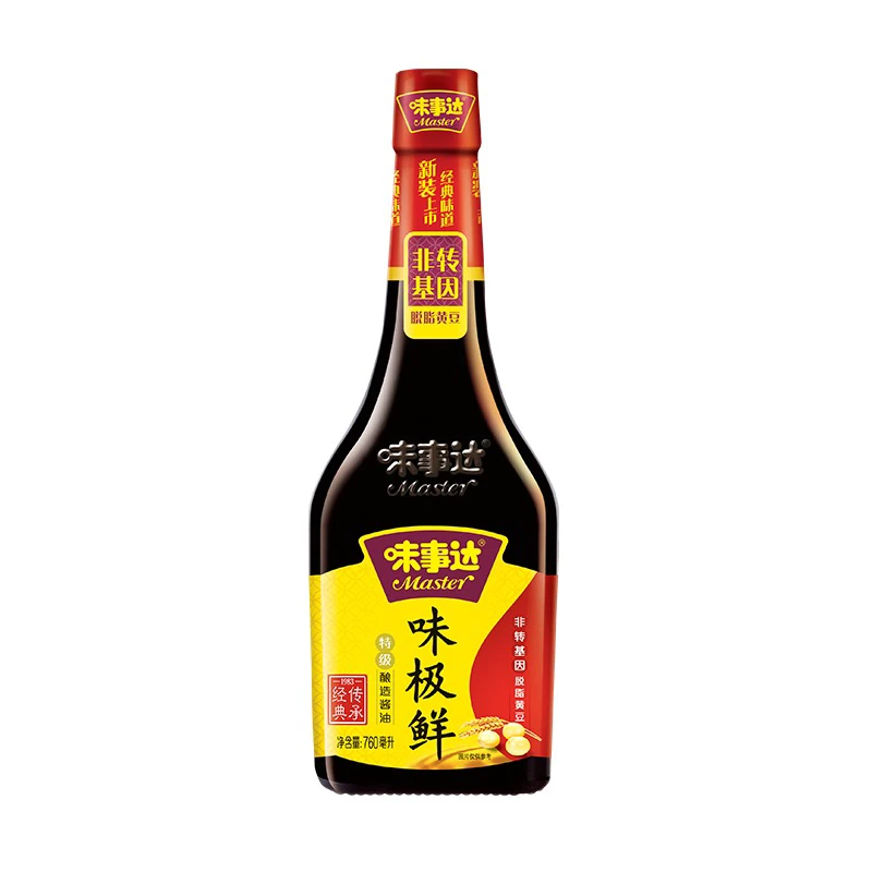 味事达酱油味极鲜特级760ml×1瓶酿造生抽 炒菜点蘸凉拌调味品