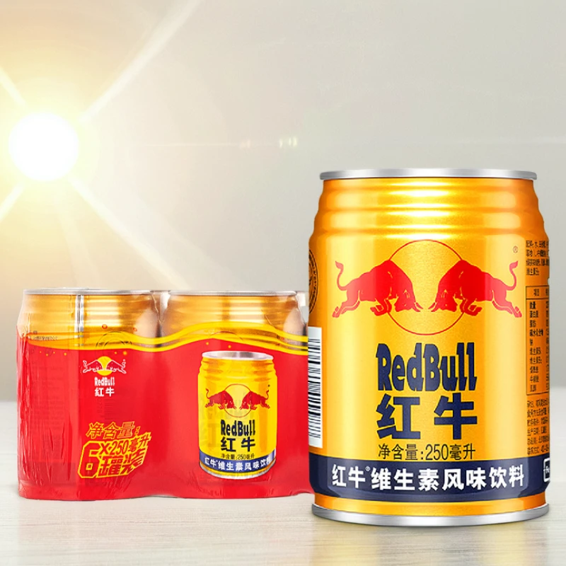 红牛维生素风味饮料250ml×6瓶运动 营养 牛磺酸 维生素  功能加班