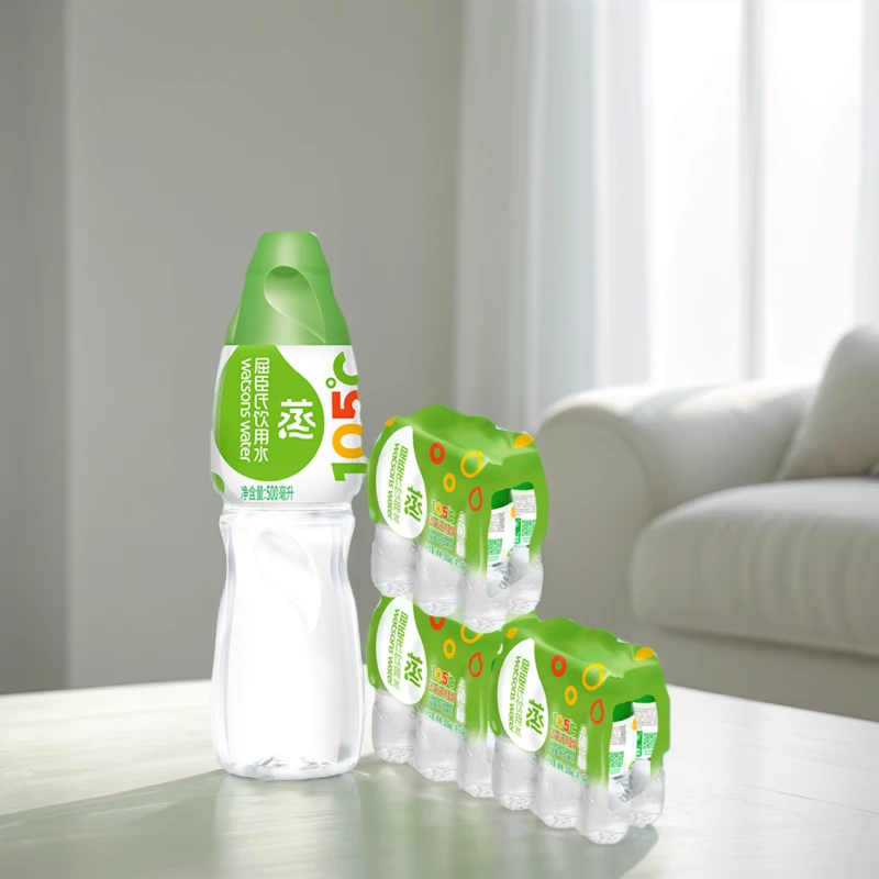 屈臣氏饮用水蒸馏水500ml×6瓶×3组随行解渴夏季补水非矿泉水