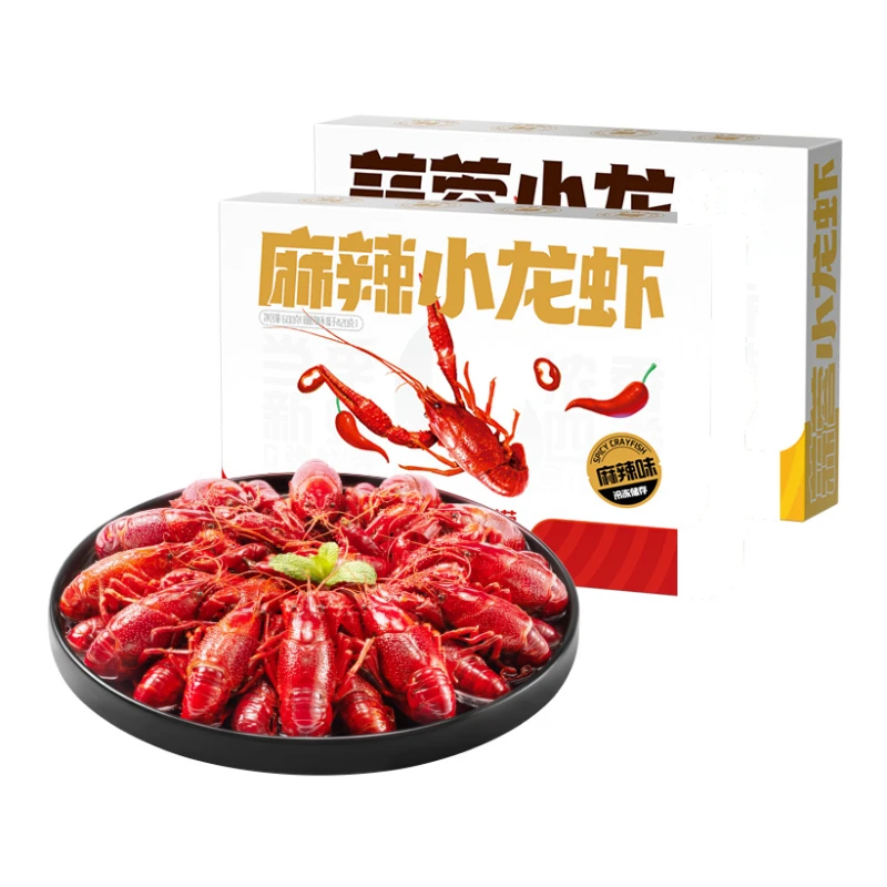 海底捞尝鲜装麻辣蒜蓉小龙虾600g×4盒