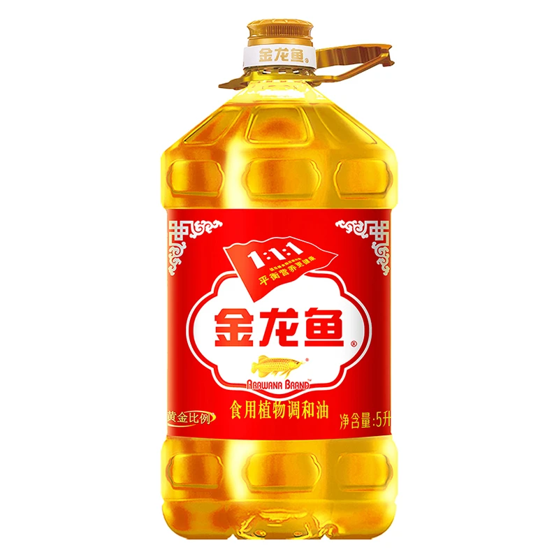 金龙鱼调和油黄金比例调和油5L×1瓶囤货