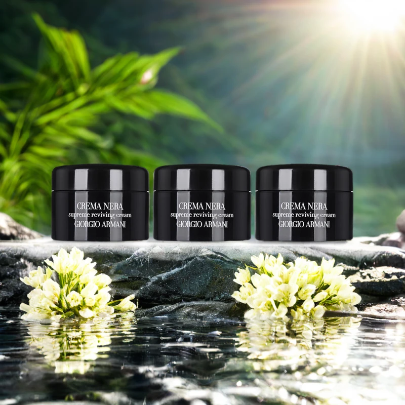 阿玛尼黑钥匙至臻奂颜修护面霜5ml×3瓶.