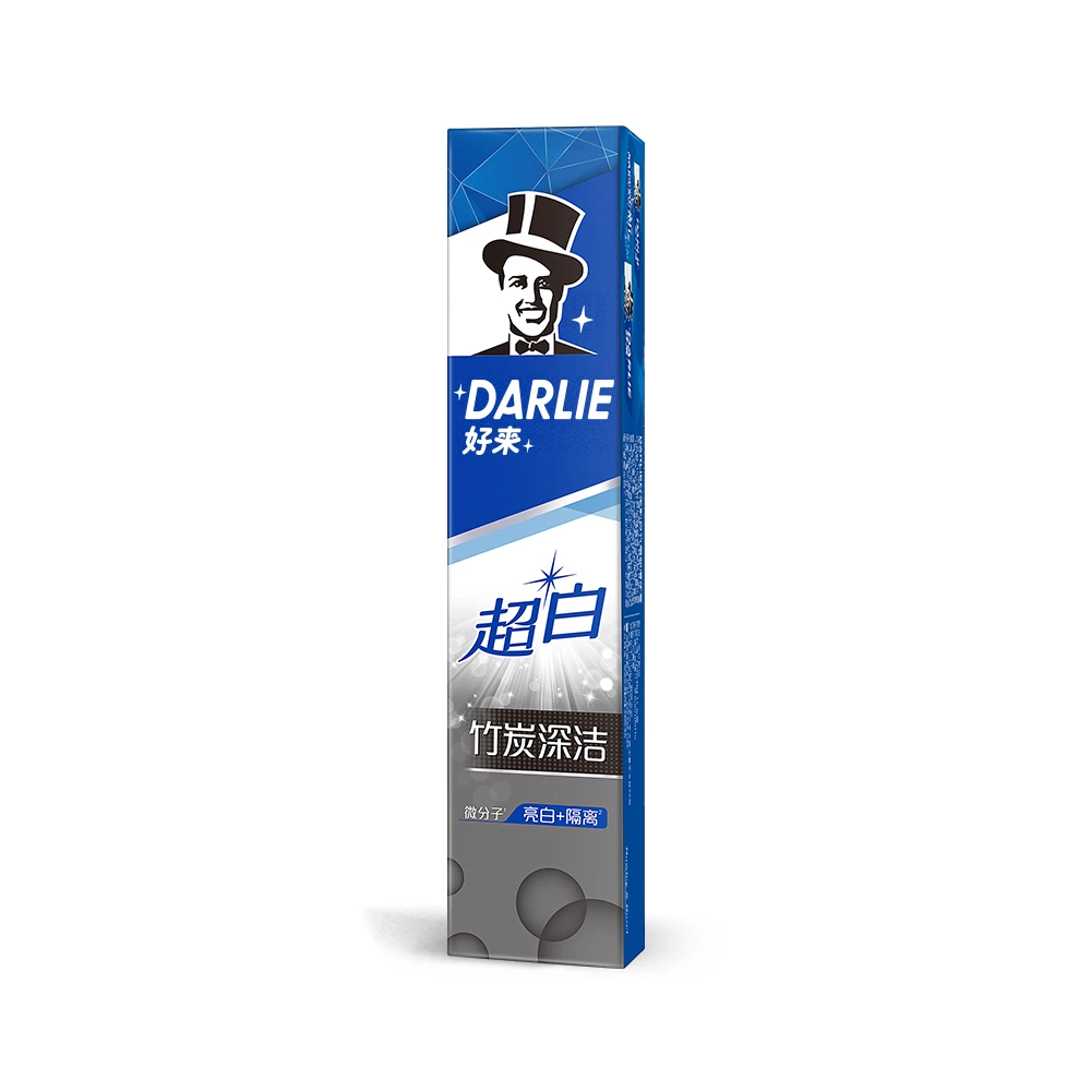 DARLIE好来牙膏深洁超白竹炭90g亮白清新口气护理家用便携抑菌