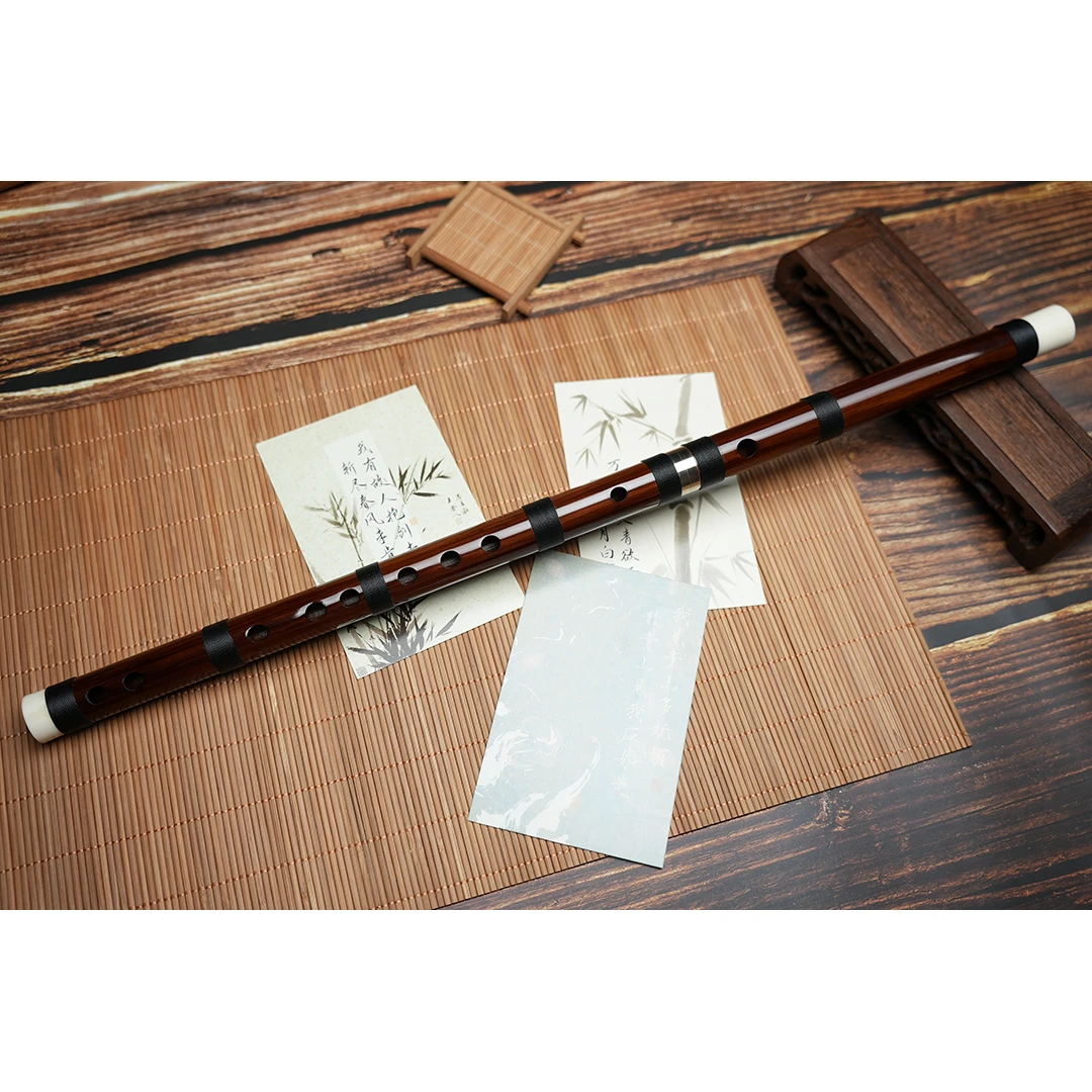 默鸣默鸣双11清仓【深色精制素笛】精制苦竹笛【大漏】