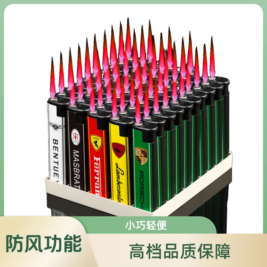新防风包画便携打火机防风高档打火器打火机火焰耐用厂家直销调节