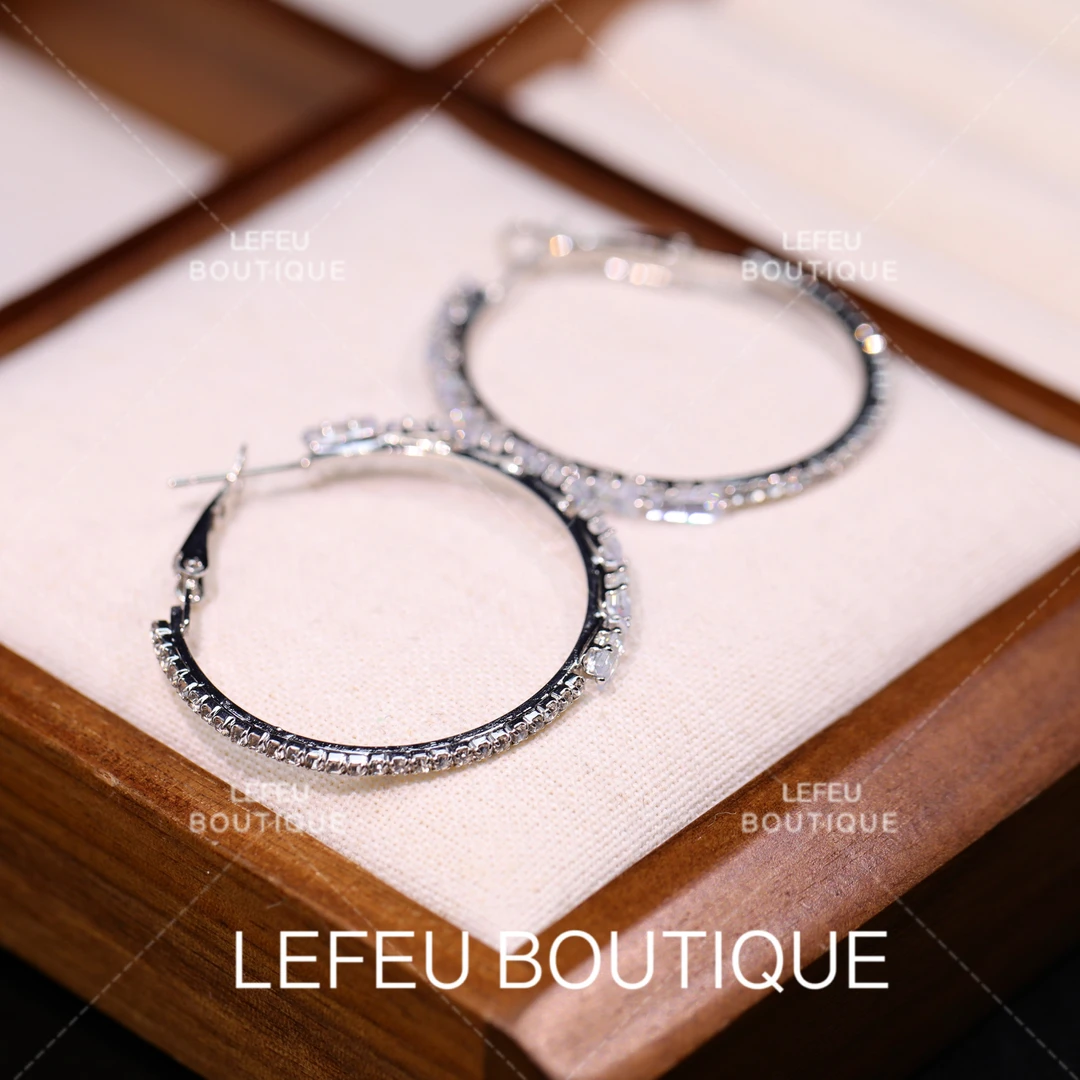 铜合金耳饰 【久恋】轻奢时尚小众个性气质百搭高级感耳饰RH3732