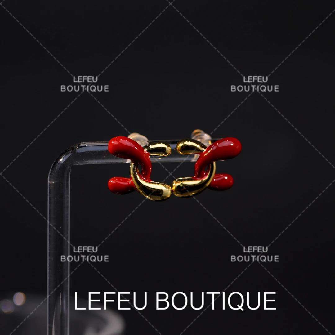 铜合金耳饰 【湫寻】轻奢时尚个性百搭小众简约高级感耳饰RH3105