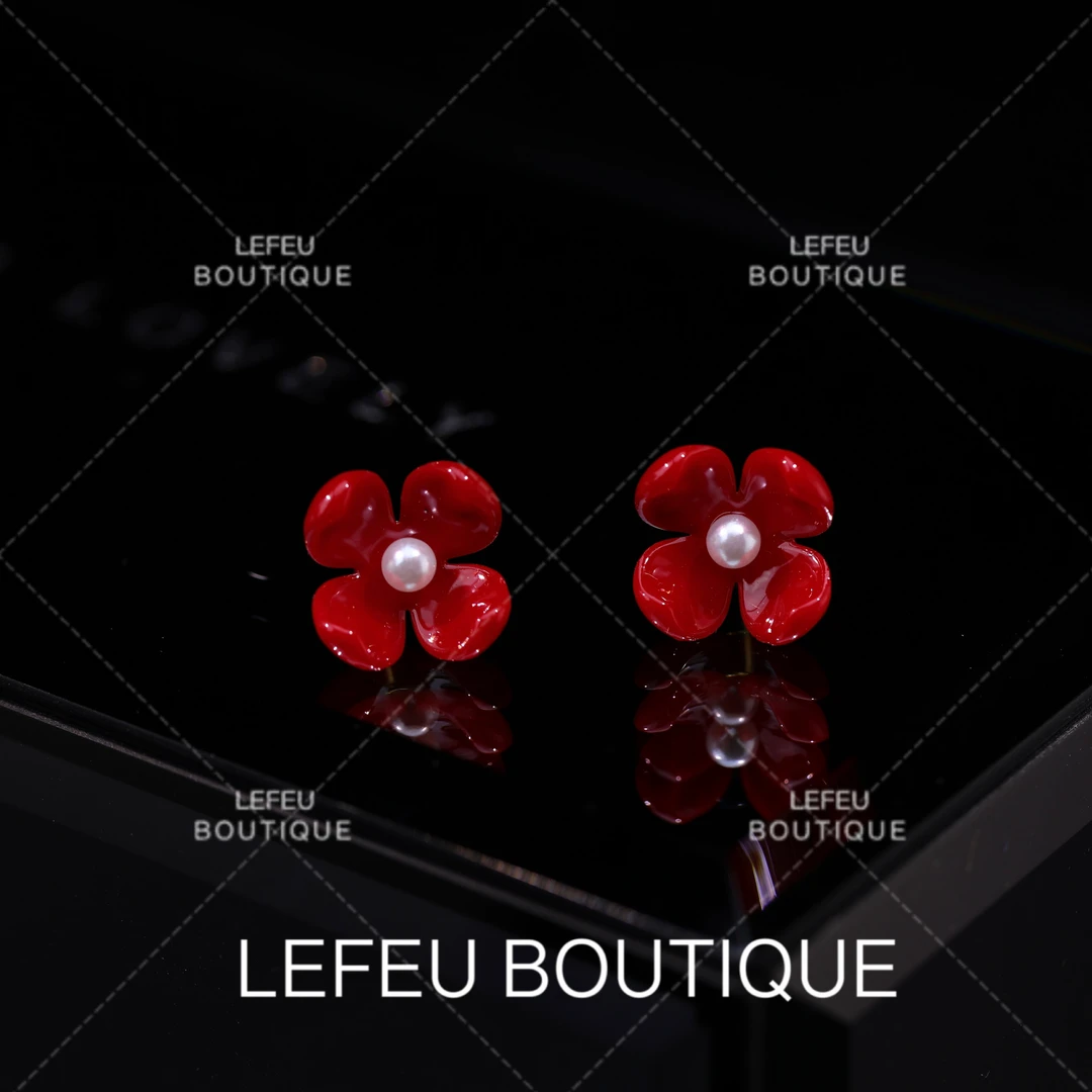 铜合金耳饰 【亦玫】轻奢时尚小众少女简约百搭设计感耳饰RH3598