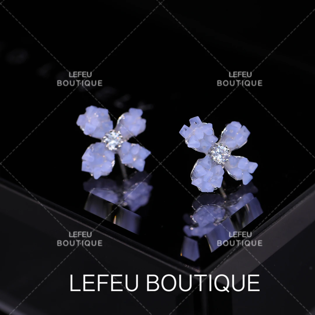 铜合金耳饰 【波澜】轻奢时尚小众气质精致温柔高级感耳饰RH3449