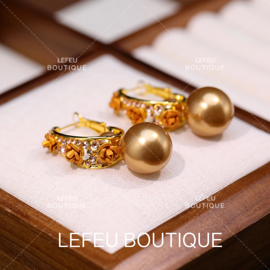 铜合金耳饰 【拾秋】轻奢时尚小众精致国风百搭高级感耳饰RH3788