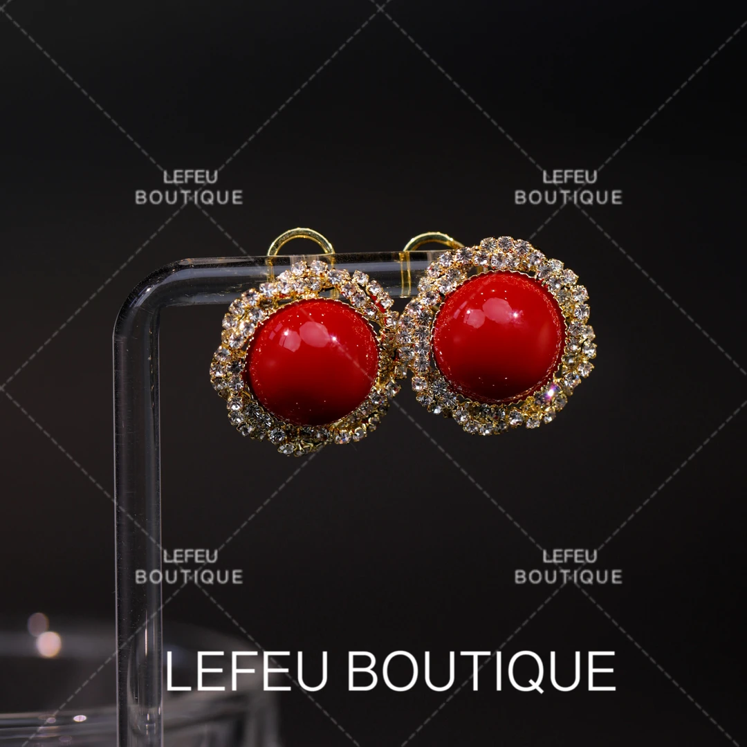 铜合金耳饰 【辰曦】轻奢时尚小众气质精致百搭高级感耳饰RH3290