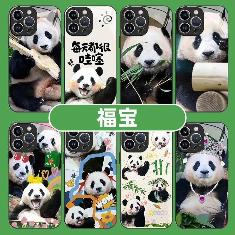 福宝手机保护壳苹果15华为mate60大熊猫iPhone15Promax小米15小熊