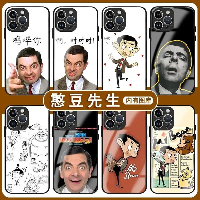 憨豆先生手机保护壳苹果15华为mate60搞笑iPhone15promax小米14pr