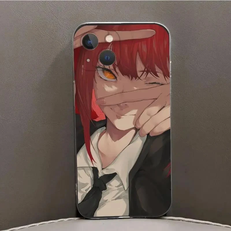 玛奇玛适用苹果14手机壳iPhone15promax电锯人12动漫15硅胶xrse二