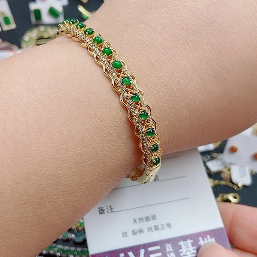 【闪购商品】翡翠手链银S925镶嵌