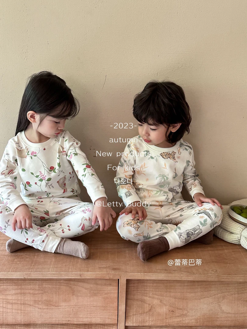 【现货】舒绒套装秋衣裤无骨家居服内衣套装儿童童装居家保暖加厚