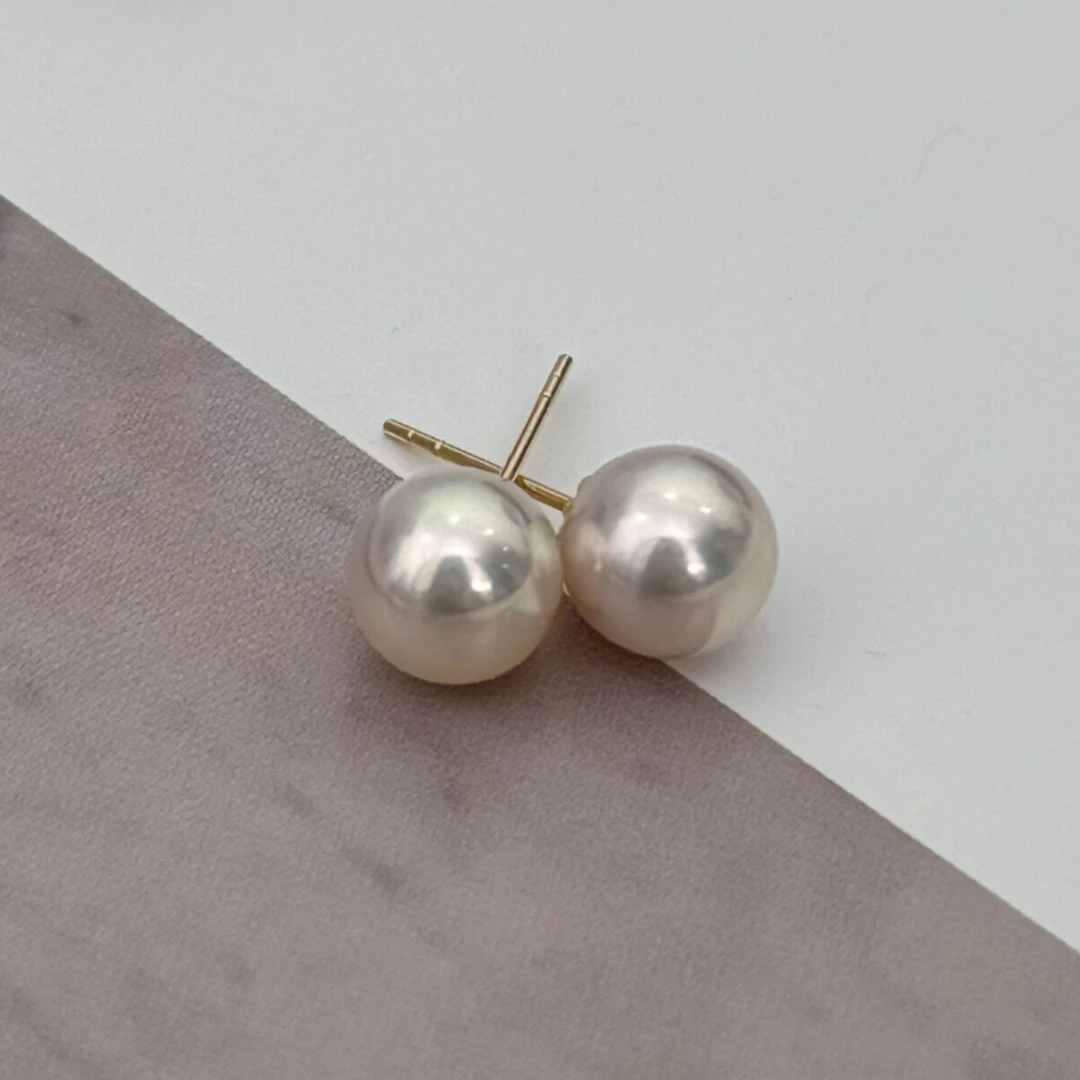 【小彤专属】【极光之遇】18K金天女级海水akoya珍珠耳钉RY8013