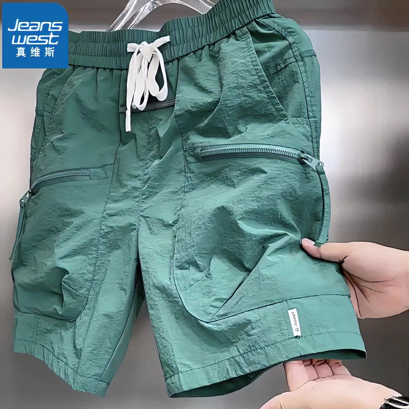 真维斯夏季爆款工装短裤男士新款速干五分裤大口袋宽松休闲中裤子