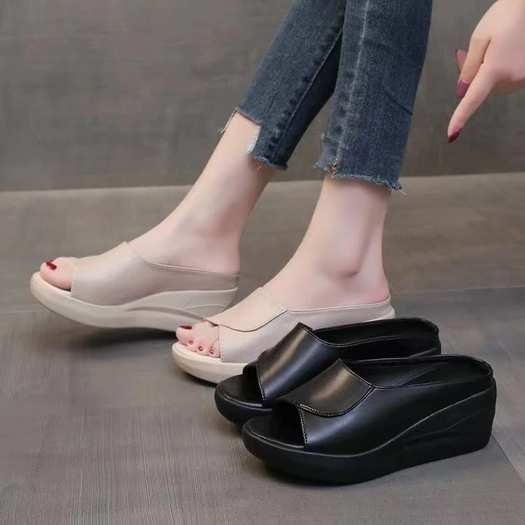 女鞋凉鞋时尚百搭夏季外穿厚底高跟女鞋凉鞋时尚百搭夏季外穿厚底