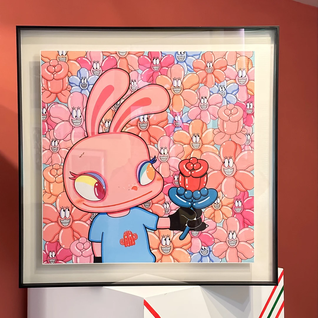 (不包邮) 蹬红走绿|杨苏艺术家限量版画潮流艺术原创作品