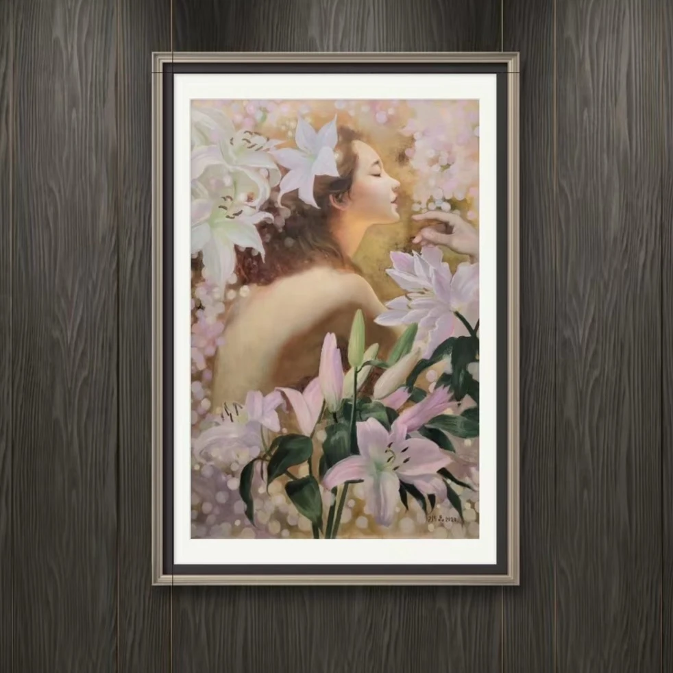 蹬红走绿 | 艺术家何水晶超捡漏原作 人物绘画艺术装裱个人收藏