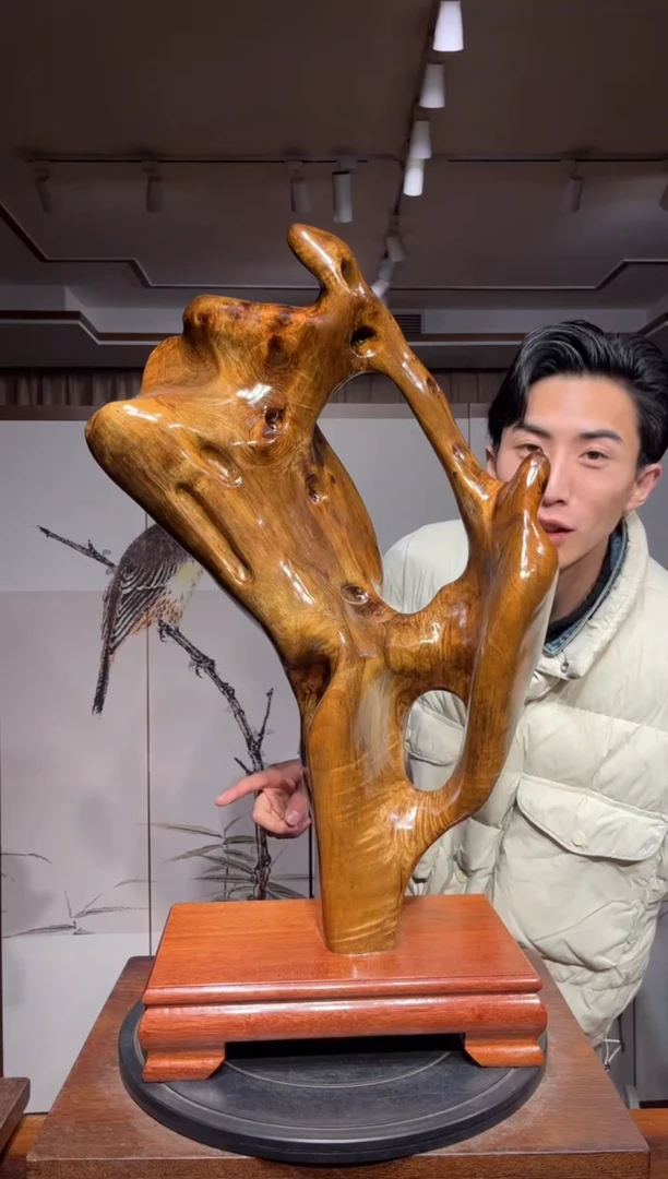 【闪购商品】金丝楠自然摆件