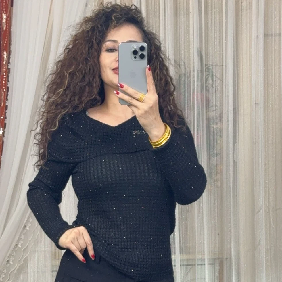 【SHARKINAZ女装】深紫色黑灰色色深橘色安哥拉红/均码/女士上衣