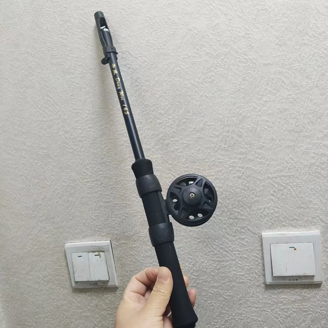 冬威三号冰钓竿冬钓竿套装振出式玻碳投竿鱼竿