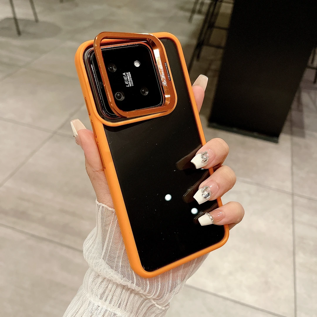 镜头盖支架带适用xiaomi14pro手机壳透明小米14防摔简约