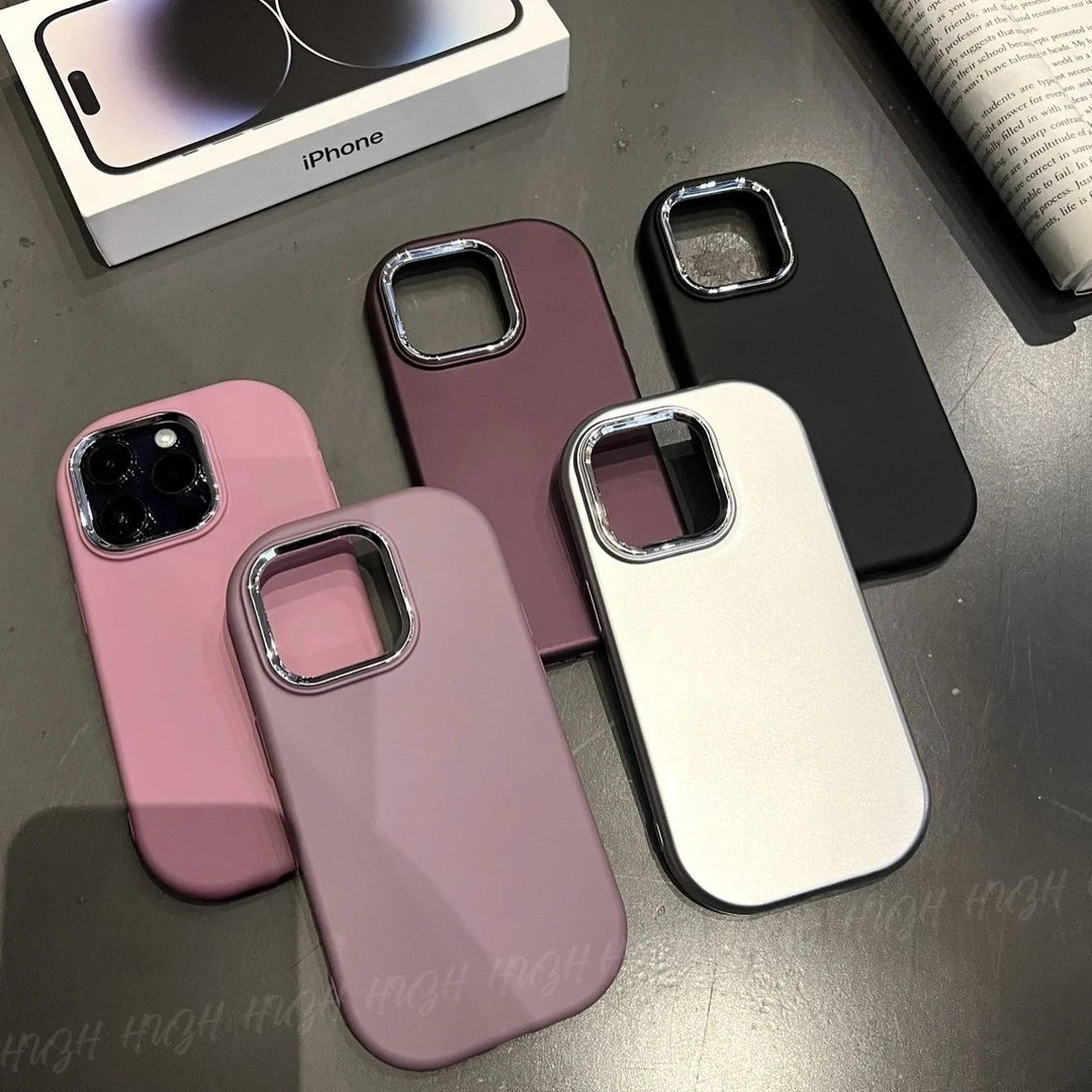 适用磨砂纯色iPhone15promax手机壳苹果14硅胶13高级感12全包xs11