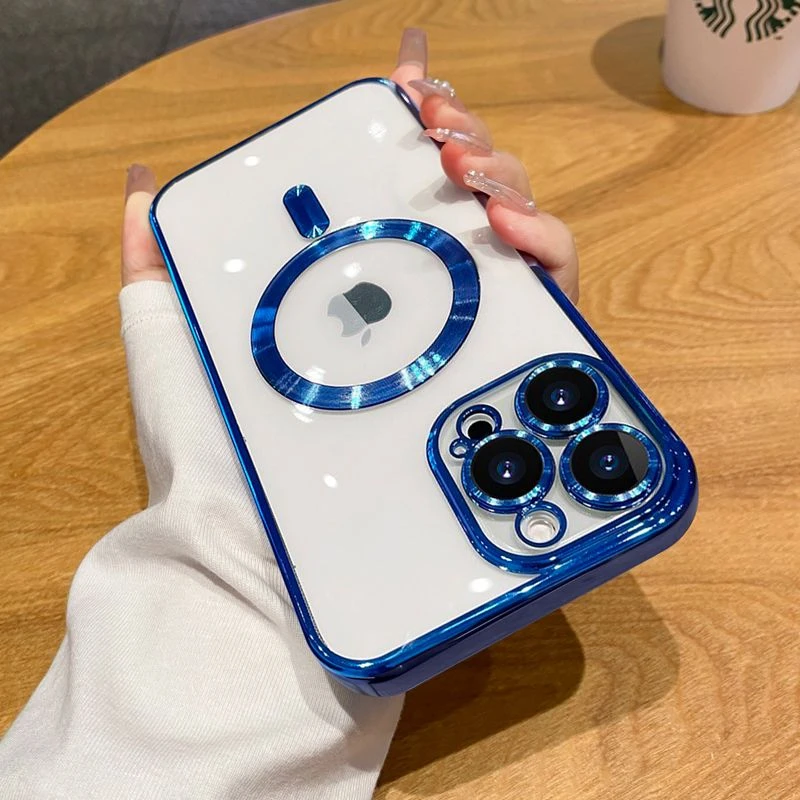 苹果14Pro磁吸手机壳高级iphone14promax保护套全包13透明12软11