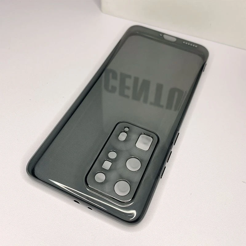 适用华为P40Pro+手机壳透黑o40pro+保护套超薄透明全包防摔硅胶软