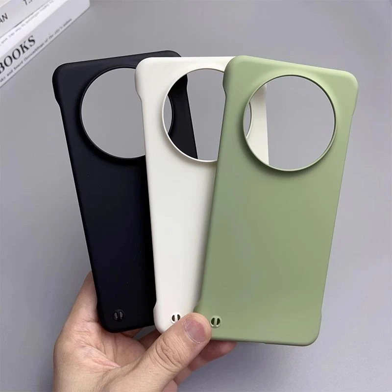 适用无边框散热磨砂肤感华为mate60pro手机壳mate60半包