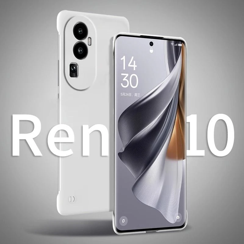 适用opporeno10手机壳半包无边框reno10pro+镜头全包0pp0透明