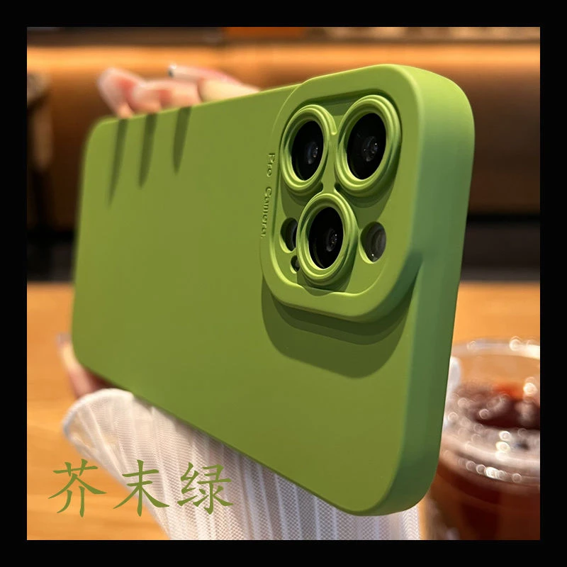 适用ins高级感芥末绿小米13Pro手机壳12sUltra液态硅胶10s直